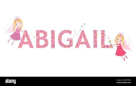 Abigail Print Stock Vector Images Alamy