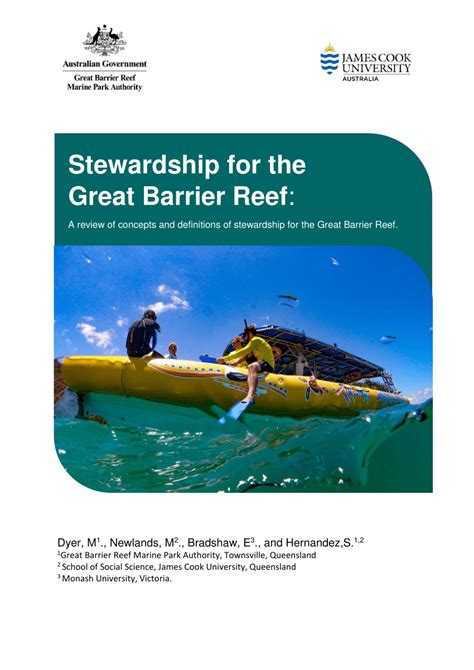 Pdf Stewardship For The Great Barrier Reef A Review Of Concepts And