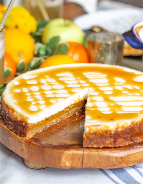Reduced Fat Pumpkin Cheesecake Healthy Thanksgiving Dessert
