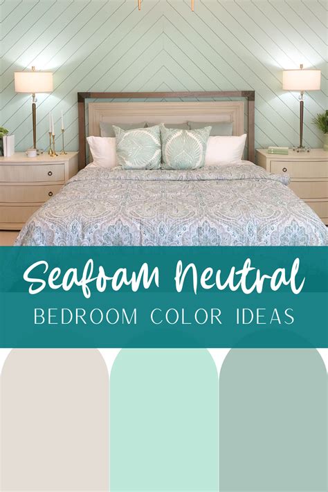Seafoam Green Airy Bedroom Design Beach Houses Green Bedroom Design