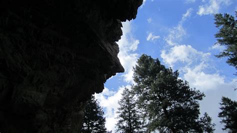 Looking Up From A Cave In The Rocky Mountains Rocky Mountains Cavern