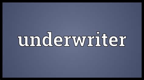 Every insurance company has an underwriting guide that specifies the underwriting policy: Underwriter Meaning - YouTube