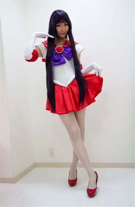 Bishoujo Senshi Sailor Moon Bodysuit Bow Cosplay Elbow Gloves Gloves Hino Rei Miniskirt