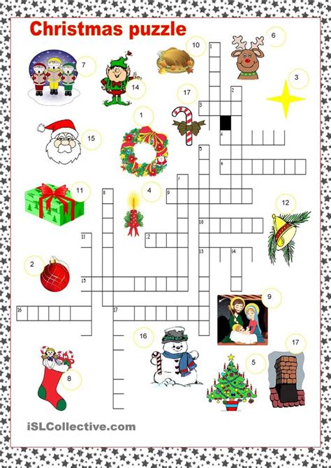Christmas Crossword Free Printable Pdf Printable World Holiday