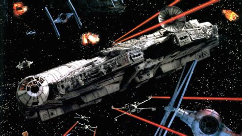 Star Wars Return Jedi Movie Film Millennium Falcon Aircraft In The