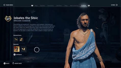 Assassins Creed Odyssey Cultists Iobates The Stoic Youtube