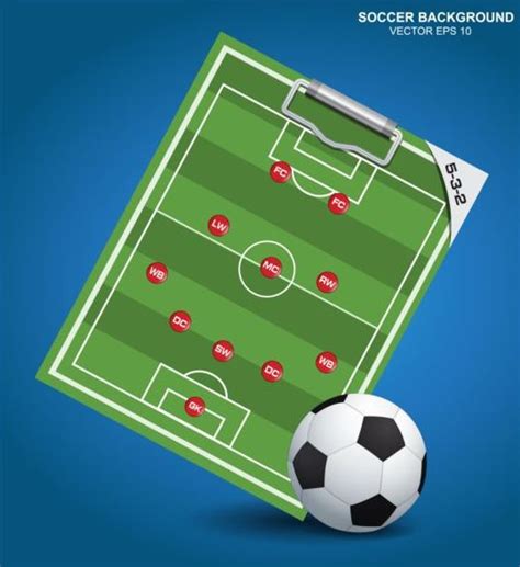 Soccer Background With Strategy Vectors Design 06 Free Download
