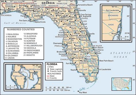 State And County Maps Of Florida Map Of Escambia County Florida