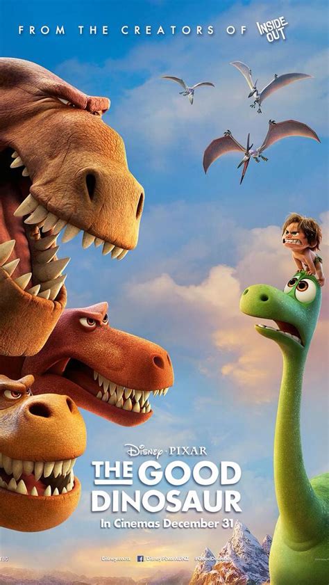 3.2 out of 4 stars language: The Good Dinosaur | Dinosaur movie, Disney movie posters