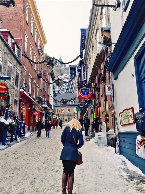 Visiting Quebec City American Fille