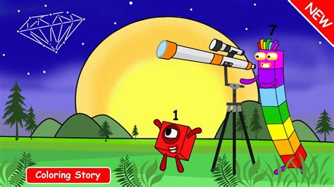 Numberblocks 7 Tells The Magic Above The Night Sky Numberblocks