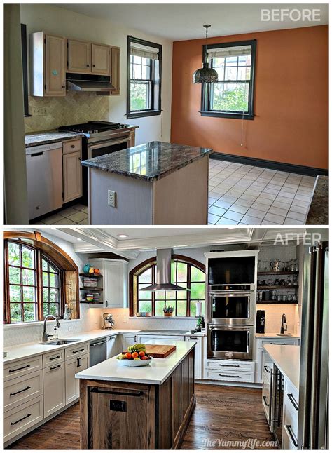 Diy Kitchen Makeover Before And After The Kitchen In All Its Glory