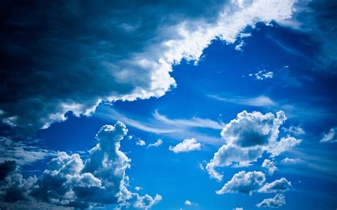 Clouds In Blue Sky Hd Wallpaper Background Image