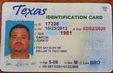 Houston Texas Drivers License Pictures