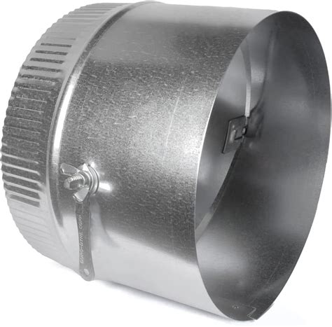 8 In Hvac Duct Manual Volume Damper With Sleeve Galvanized Sheet