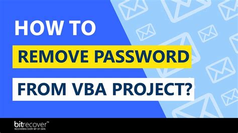 How To Remove Password From Vba Projects Youtube