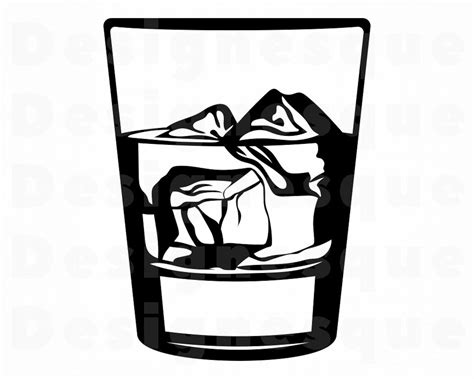 Alcohol 4 SVG Whiskey Svg Scotch Svg Whiskey Glass SVG Etsy