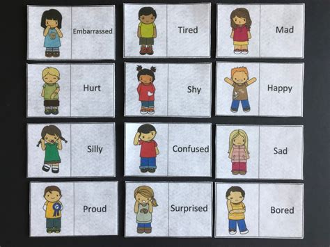 Emotions Felt Set Flannel Board Pieces Feelings Etsy