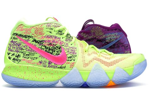 As the confetti rained down on kyrie's shoulders at the conclusion of last year's finals, he didn't feel a sense of elation and joy like he did in 2016. Nike Kyrie 4 Confetti - 943806-900/AJ1691-900