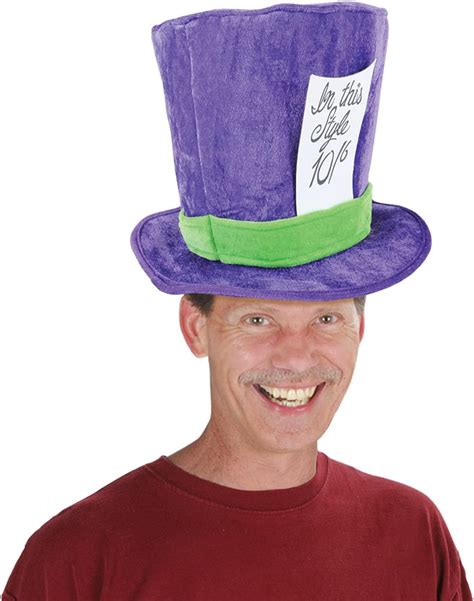 Buy Beistle Soft Plush Fabric Mad Hatter Costume Accessories Unisex Hat