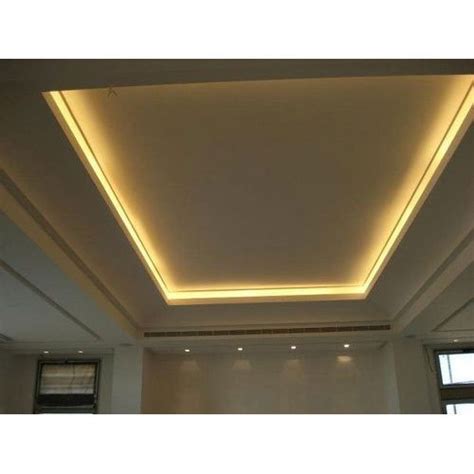 This false ceiling design has sufficient lights in it in order to lit the room properly. Gypsum False Ceiling, False Ceiling | Sector 8, Faridabad ...