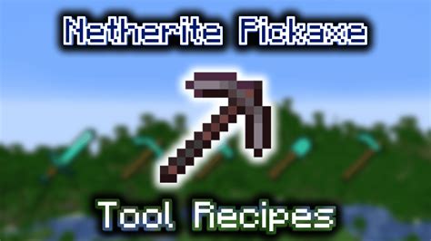 Netherite Pickaxe Wiki Guide 9minecraftnet