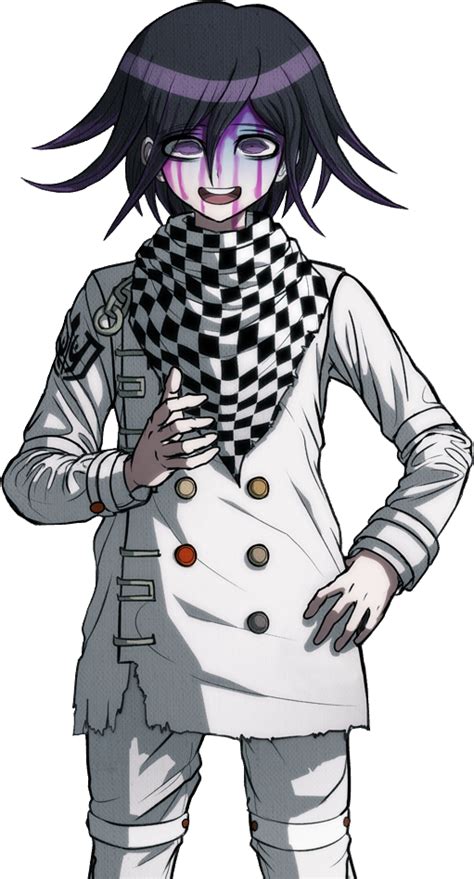 The sprites are themselves early versions of kokichi's existing sprites that appeared in development builds of the game: (Edit) Kokichi in Servant Nagito's outfit! : danganronpa