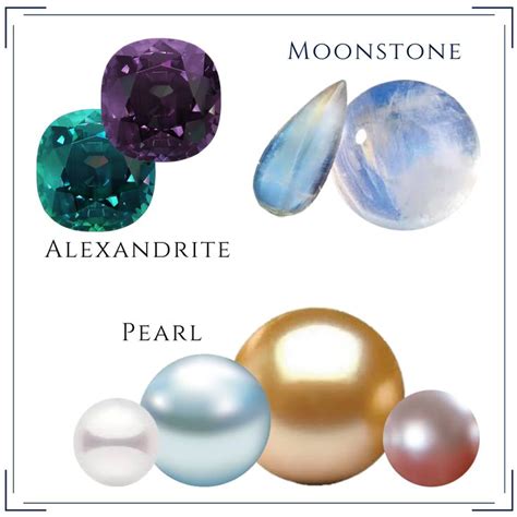 Pearl Alexandrite And Moonstone 😍 June Birth Stone Birthstones