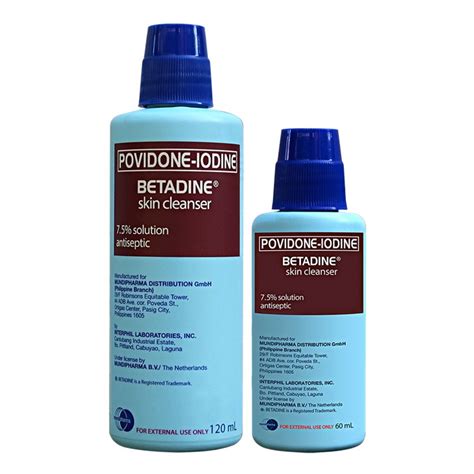 Betadine Povidone Iodine 75 Cleanser 120ml Shopee Philippines
