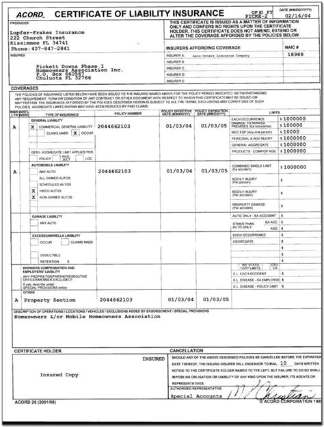 Free Acord Forms Printable For Business