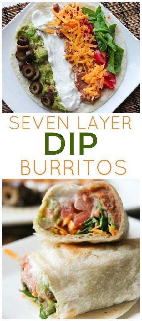 We are family and friends. 7 Layer Dip Burritos from Sixsistersstuff.com | Recipes ...
