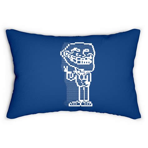Troll Face Ascii Troll Face Meme Lumbar Pillows Sold By Ceremony