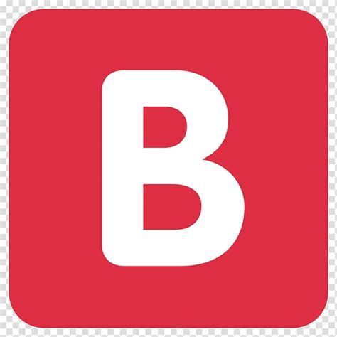 Emoji Letter Alphabet Symbol Sticker B Transparent Background Png