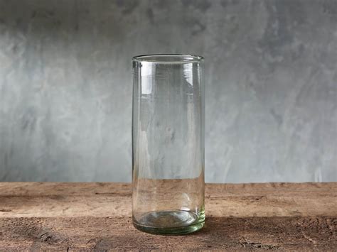 Recycled Glass 13 Clear Cylinder Arhaus Furniture