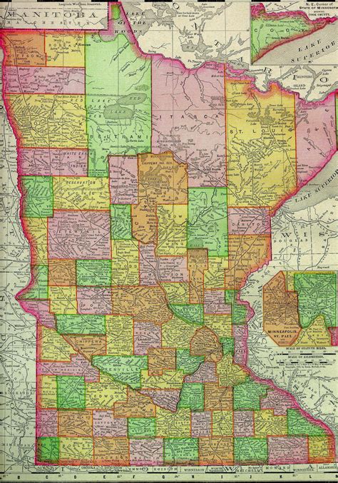 Usgenweb Archives Digital Maps Project Minnesota