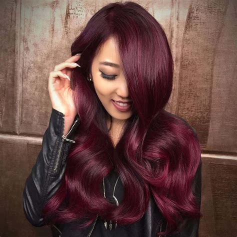 Brightness And Boldness Of Burgundy Hair Color