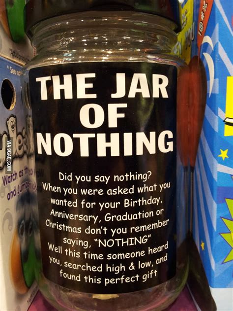 The Jar Of Nothing 9gag