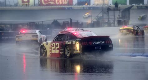 All the other races are being set by the rule book. Xfinity race at Charlotte Roval red-flagged due to weather ...