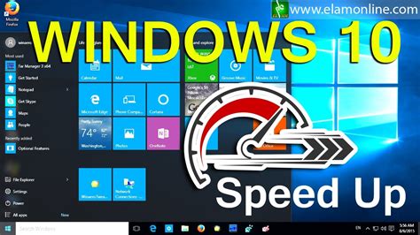 Make Fast Windows 10 Speed Up Windows 10 And Faster Performance Youtube