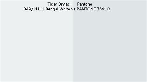 Tiger Drylac Bengal White Vs Pantone C Side By Side