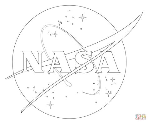 Nasa Logo Coloring Pages Png Space Coloring Pages Nasa Drawing Space Drawings