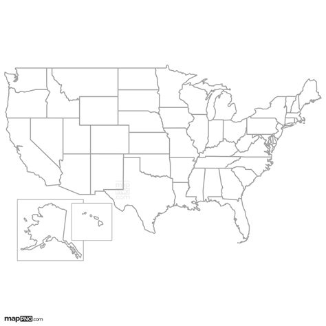 Usa State Borders Map