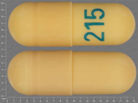 Pill Finder 215 Yellow Capsule Shape