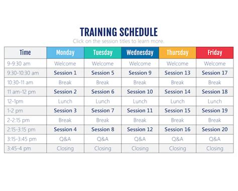 This Interactive Training Schedule Storyline Template Is Perfect For E