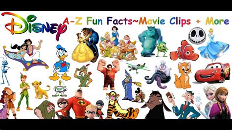 This includes disney, pixar, marvel studios, star wars, national geographic, and even some content from its recent acquisition of 20th. Disney Characters A-Z Disney Alphabet and Fun Facts! - YouTube
