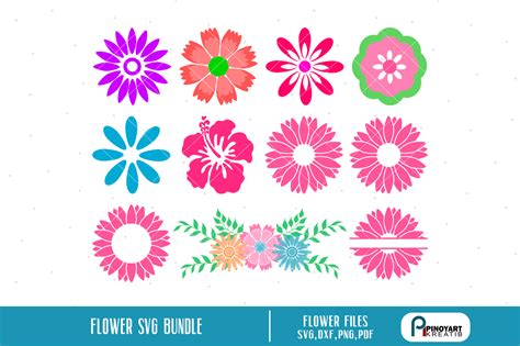 Flower Svg Clip Art Free Svg Cut Files Svgde Dxf For Crafts The Best