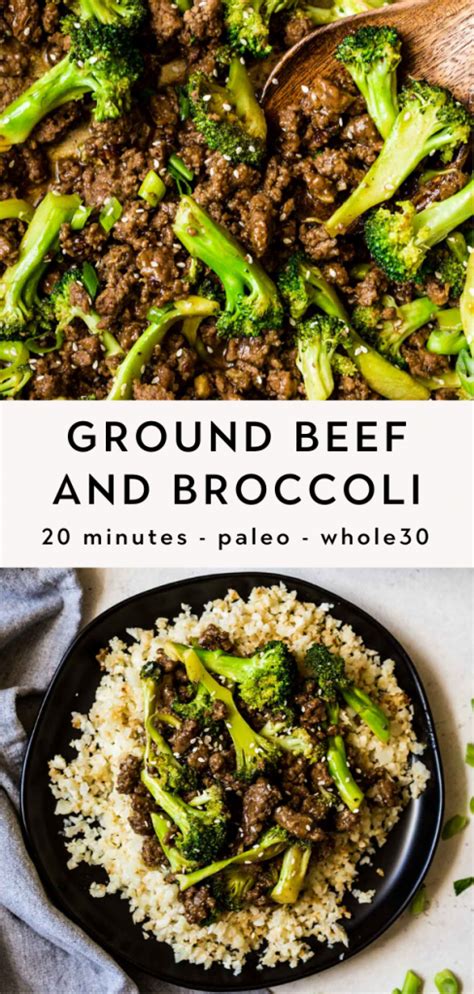 Remove the broccoli and set it aside on a plate. Stir Fry Ground Beef and Broccoli (Keto, Paleo, Whole30 ...