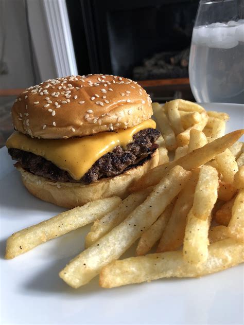 Homemade Cheeseburger N Fries Rfood