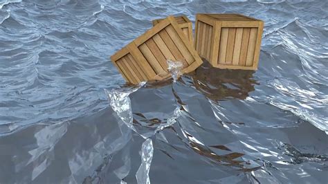 floating box on water animation in cinema 4d youtube