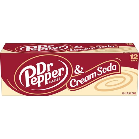 Dr Pepper And Cream Soda 12 Oz Cans Shop Soda At H E B